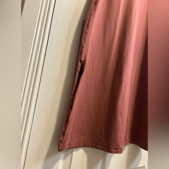 Athleta Sleeveless Pima Cotton Tank Dress in Warm Rose - Picture 4 of 6